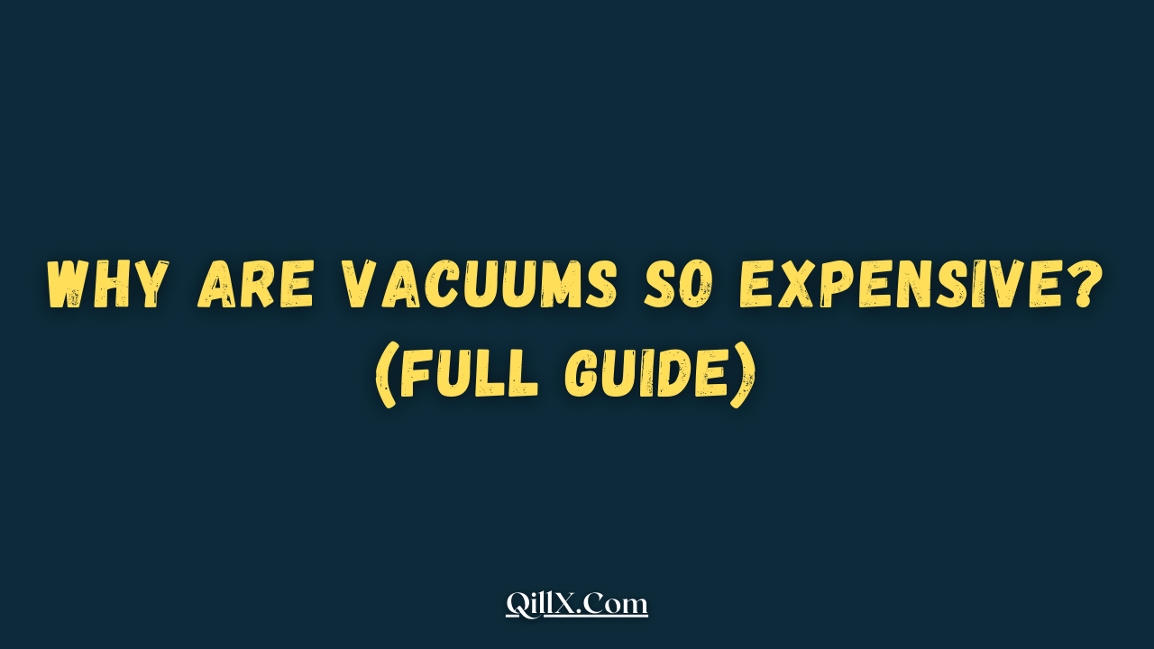 Why Are Vacuums So Expensive 